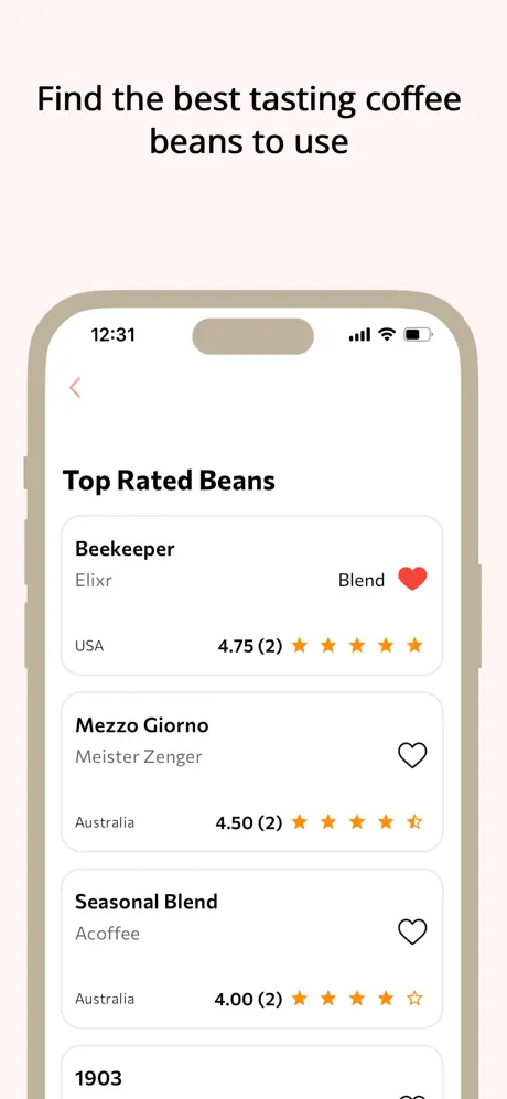 Burrfect app screenshot showing espresso insights and shot data